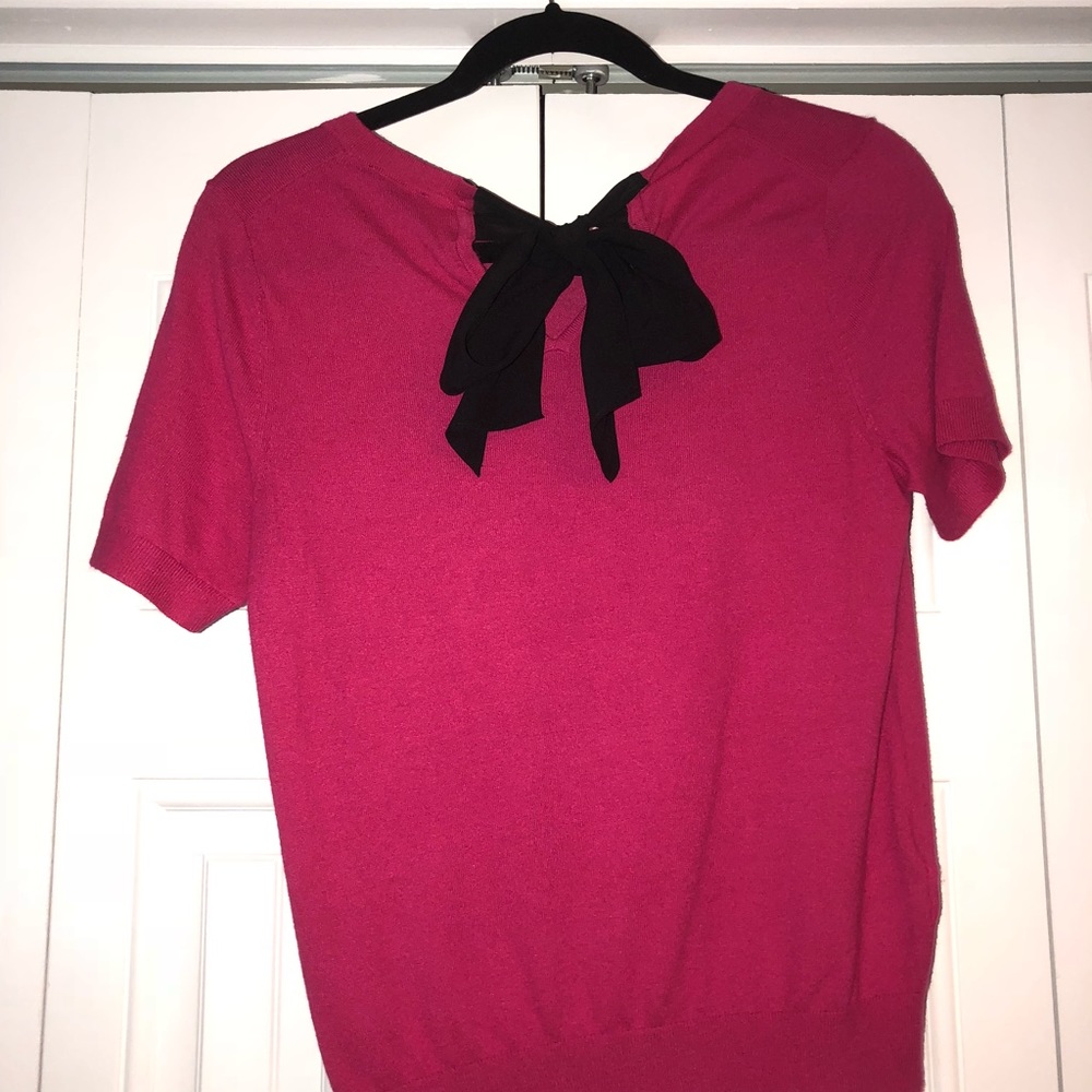 J Crew sweater with bow in back